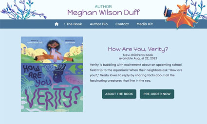 Website designed for Meghan Wilson Duff