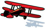 Barnstormer Design biplane logo